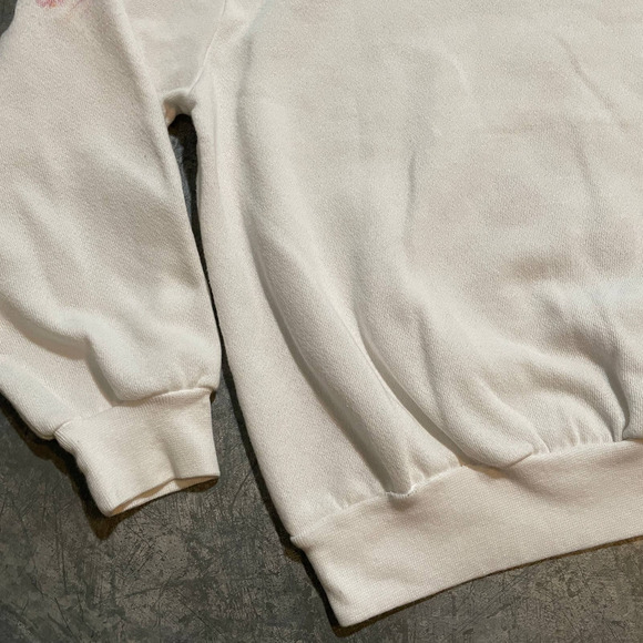 Vintage India Ink Floral Embellished Hand Painted Sweatshirt Womens Small - Picture 12 of 15